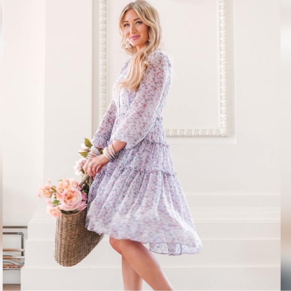 Ivy City Co Purple Lydia Dress